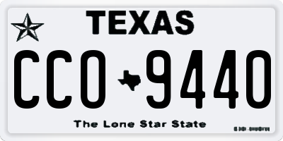 TX license plate CCO9440