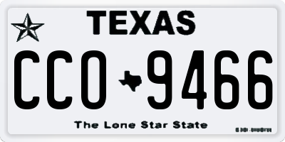 TX license plate CCO9466