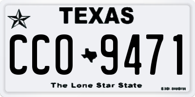 TX license plate CCO9471