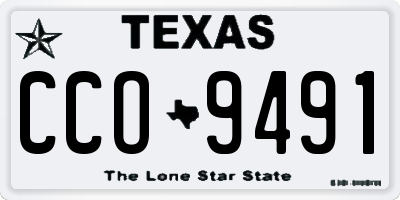 TX license plate CCO9491