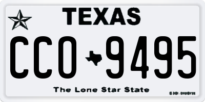 TX license plate CCO9495