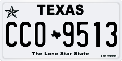 TX license plate CCO9513
