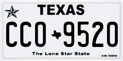 TX license plate CCO9520