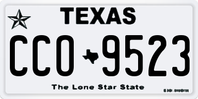 TX license plate CCO9523
