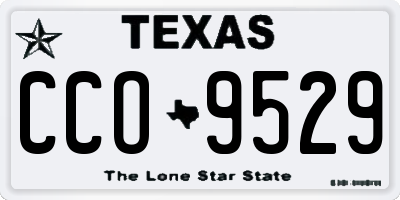 TX license plate CCO9529