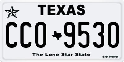 TX license plate CCO9530
