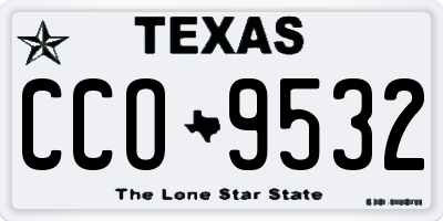 TX license plate CCO9532
