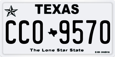 TX license plate CCO9570