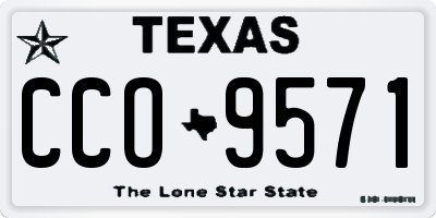 TX license plate CCO9571
