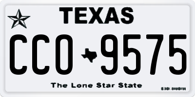 TX license plate CCO9575
