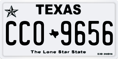 TX license plate CCO9656