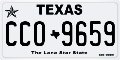 TX license plate CCO9659