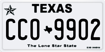 TX license plate CCO9902