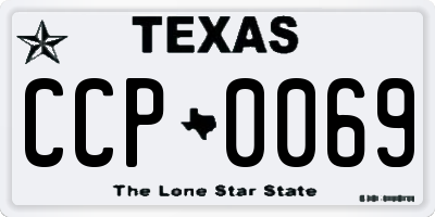 TX license plate CCP0069