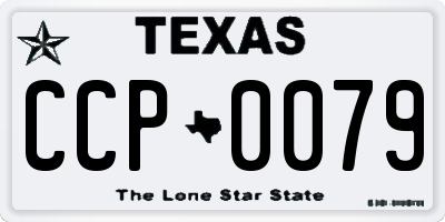 TX license plate CCP0079