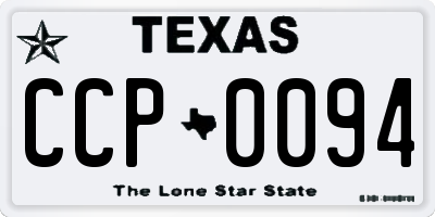 TX license plate CCP0094