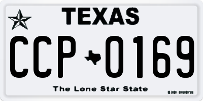 TX license plate CCP0169