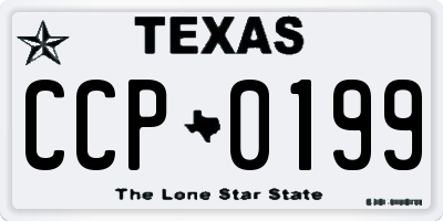 TX license plate CCP0199