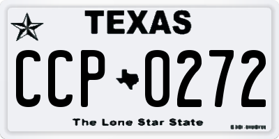 TX license plate CCP0272