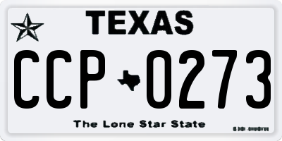 TX license plate CCP0273