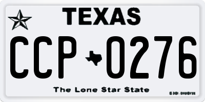 TX license plate CCP0276