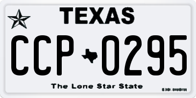 TX license plate CCP0295