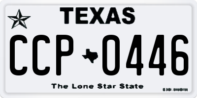 TX license plate CCP0446