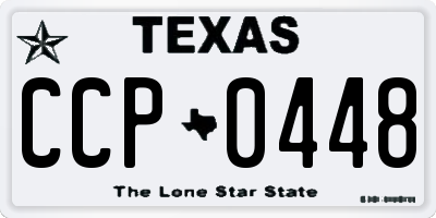 TX license plate CCP0448