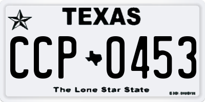 TX license plate CCP0453