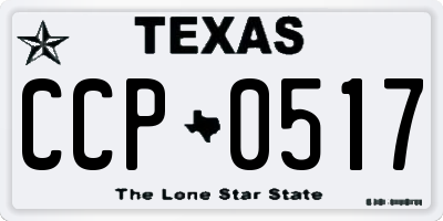 TX license plate CCP0517