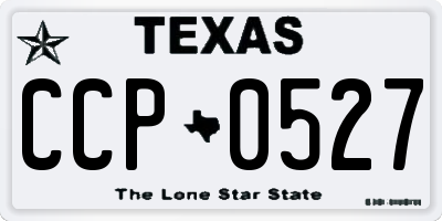 TX license plate CCP0527
