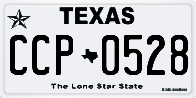 TX license plate CCP0528