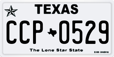 TX license plate CCP0529