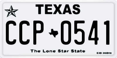 TX license plate CCP0541