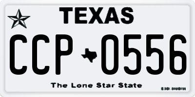 TX license plate CCP0556