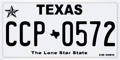 TX license plate CCP0572