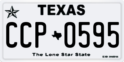 TX license plate CCP0595