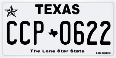 TX license plate CCP0622