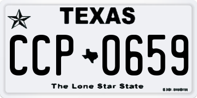 TX license plate CCP0659