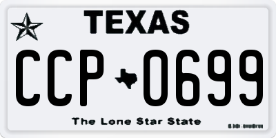 TX license plate CCP0699