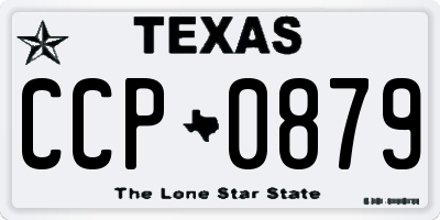TX license plate CCP0879
