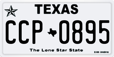TX license plate CCP0895