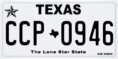 TX license plate CCP0946