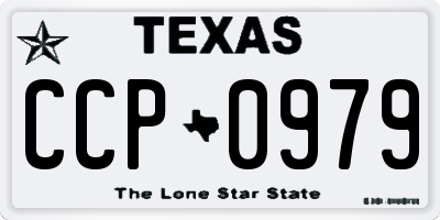 TX license plate CCP0979