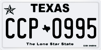 TX license plate CCP0995