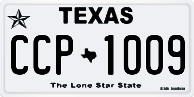 TX license plate CCP1009