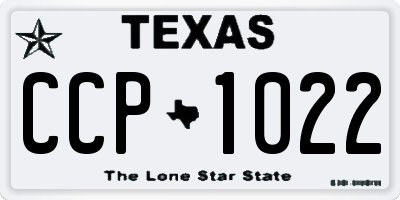TX license plate CCP1022
