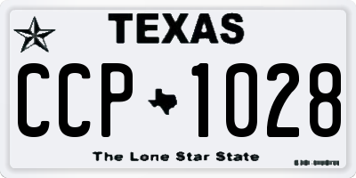 TX license plate CCP1028