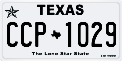 TX license plate CCP1029