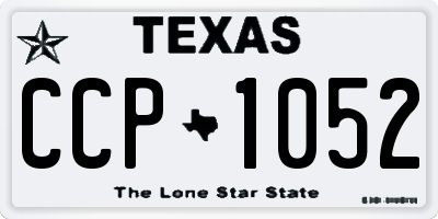 TX license plate CCP1052